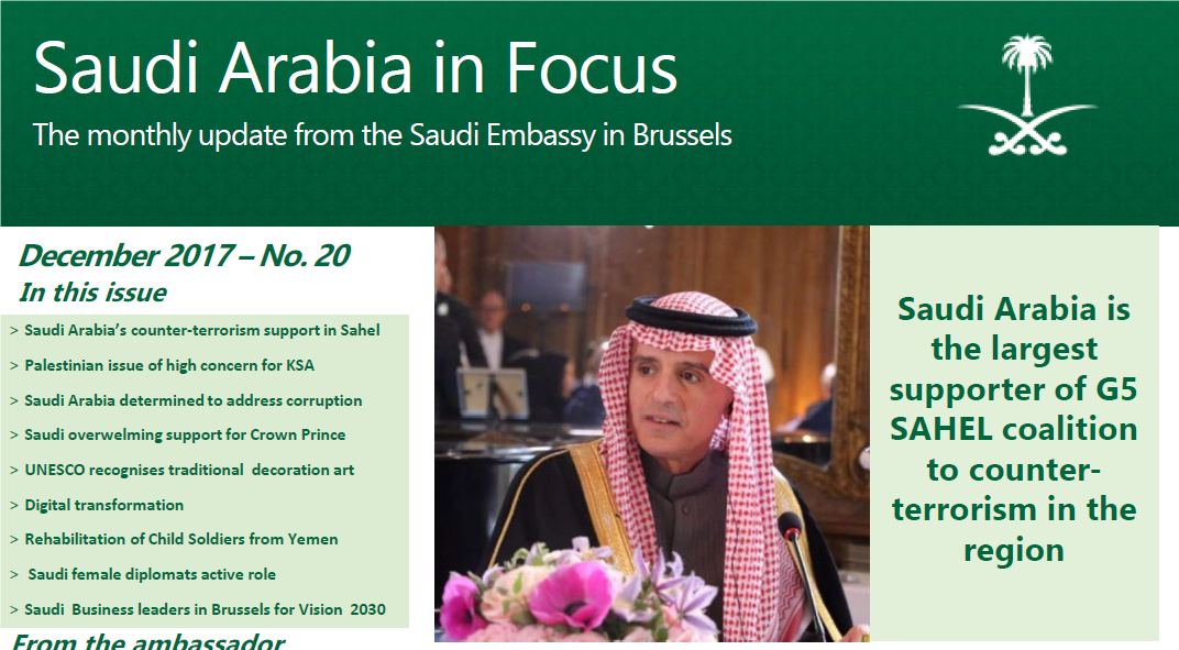 NOW ONLINE: DECEMBER EDITION OF THE SAUDI ARABIA IN FOCUS NEWSLETTER